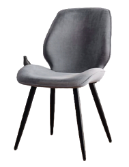 Стул Y2024 (каркас черный тк.серый/ Velvet HLR-20) Стул Y2024 (каркас черный тк.серый/ Velvet HLR-20)