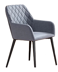 Стул DC-23162 (каркас черный тк.серый/ Velvet HLR-20)