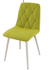 Стул DC-2103 (каркас белый тк. Велюр лайм (S14))